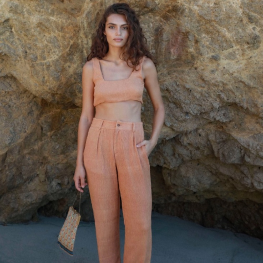 Savannah Morrow Corral Top in sandstone XXS